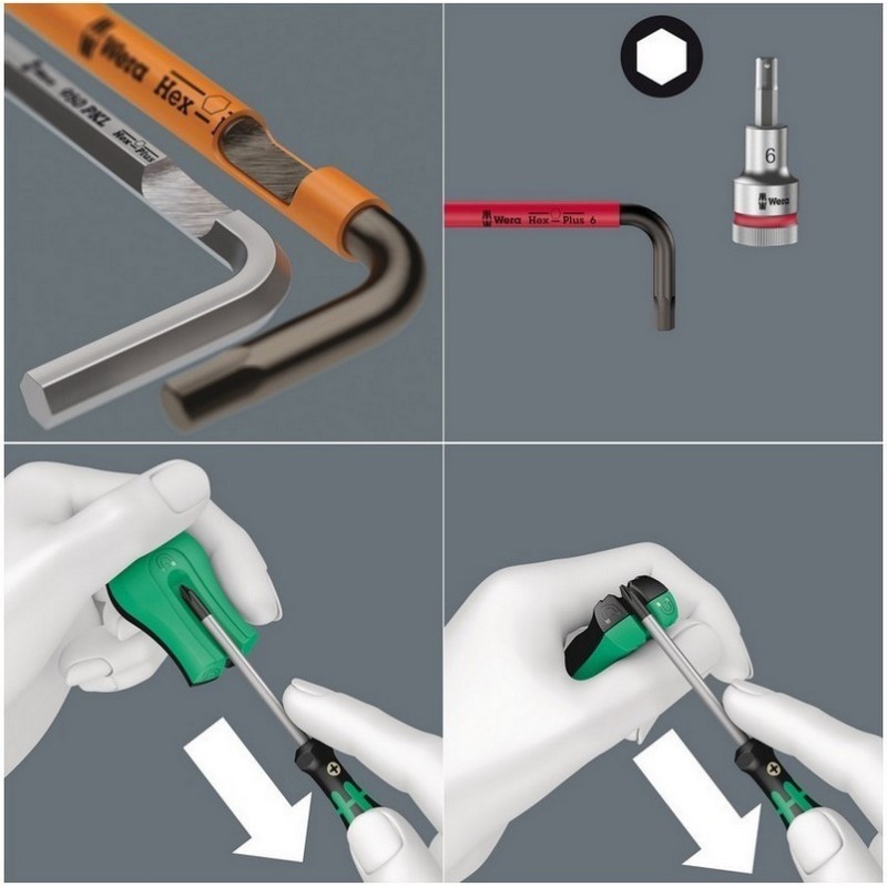 Wera 9740 Özel kesim Sünger Renkli Allen Anahtar Seti 20P 05150140001