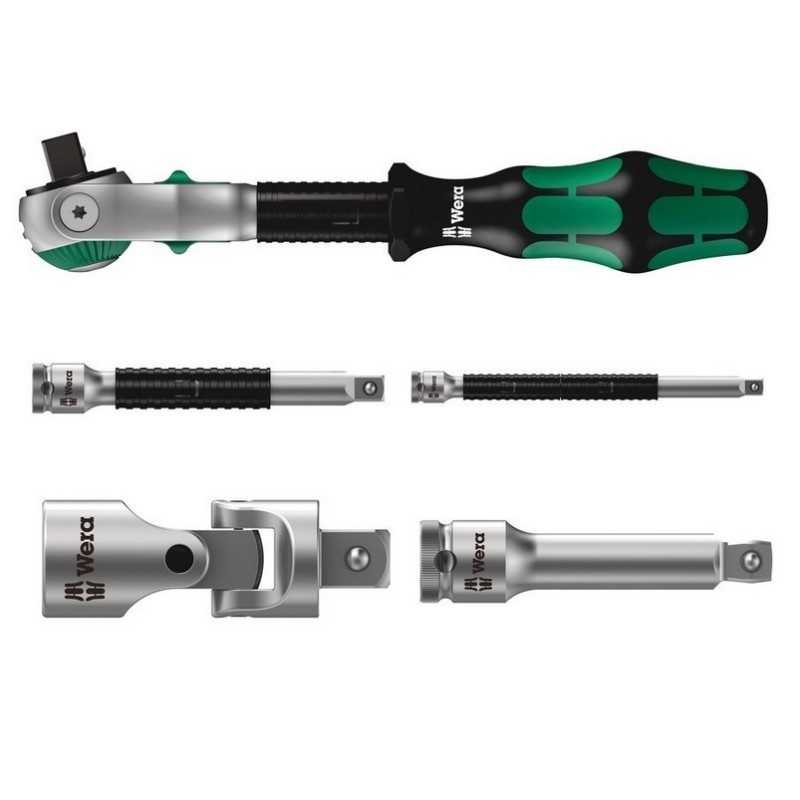 Wera 9721 Özel kesim Sünger 8000B Zyklop 3/8" Cırcır Lokma Set 1 23P 05150111001