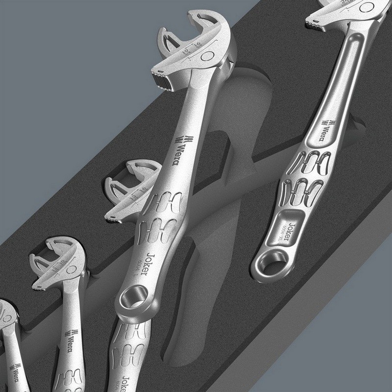 Wera 9732 Özel Kesim Sünger 6004 Joker Cırcırlı Kurbağacık Anahtar Set 1 5P 05150122001