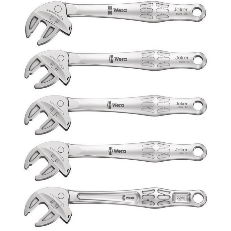 Wera 9732 Özel Kesim Sünger 6004 Joker Cırcırlı Kurbağacık Anahtar Set 1 5P 05150122001