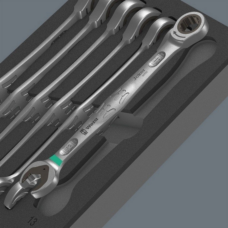 Wera 9730 Özel Kesim Sünger 6000 Joker Kombine Anahtar Set 1 11P 05150120001