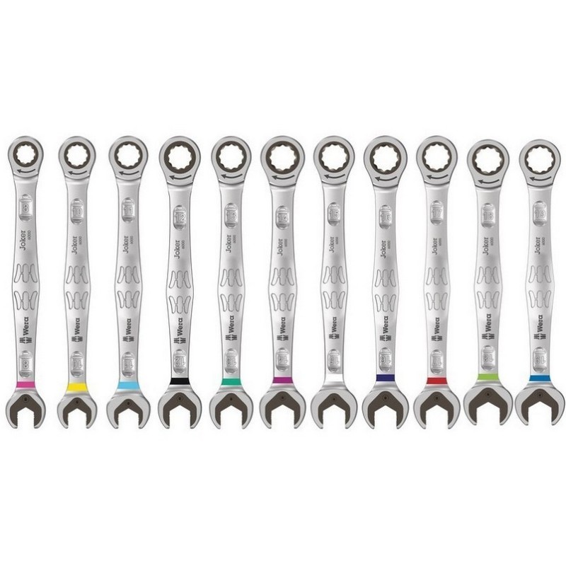 Wera 9730 Özel Kesim Sünger 6000 Joker Kombine Anahtar Set 1 11P 05150120001