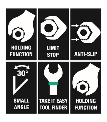 Wera 9730 Özel Kesim Sünger 6000 Joker Kombine Anahtar Set 1 11P 05150120001