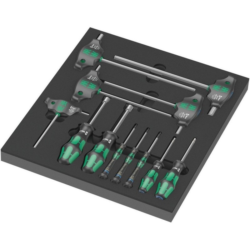 Wera 9713 Özel kesim Sünger Hex Tornavida Set 1 12P 05150104001