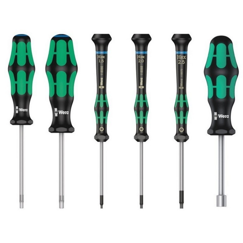 Wera 9713 Özel kesim Sünger Hex Tornavida Set 1 12P 05150104001