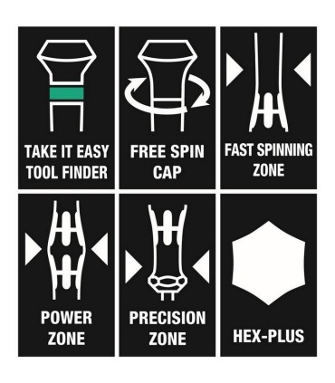 Wera 9713 Özel kesim Sünger Hex Tornavida Set 1 12P 05150104001