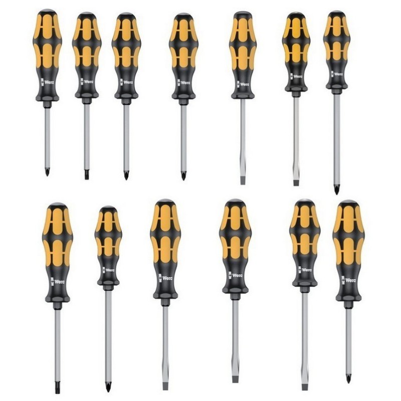 Wera 9714 Özel kesim Sünger Keski Tornavida Set 1 13P 05150105001