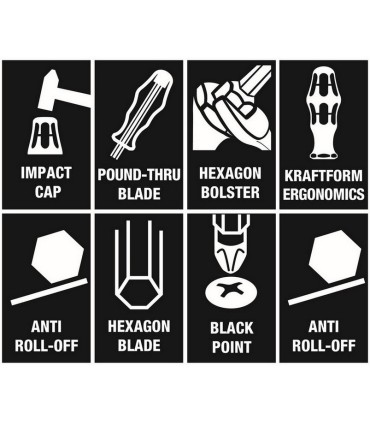 Wera 9714 Özel kesim Sünger Keski Tornavida Set 1 13P 05150105001