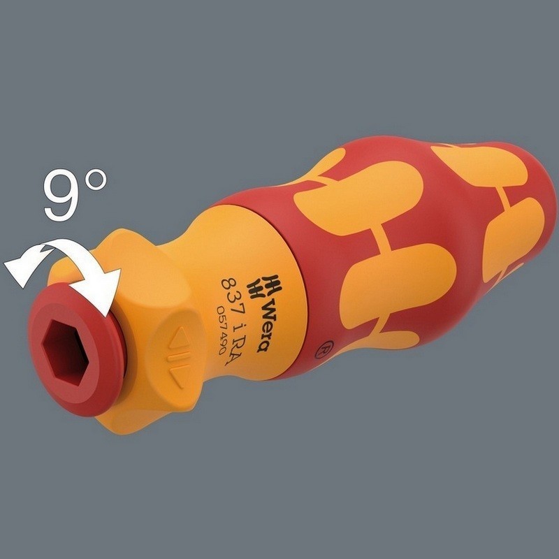 Wera 837i RA VDE Değişken Uçlu İzole Cırcırlı Tornavida Sapı 05057490001