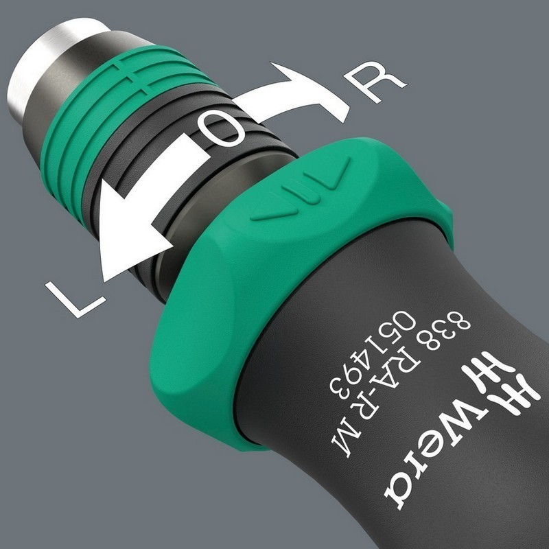 Wera 838 RA-R M Bits Tutuculu Cırcırlı Tornavida ¼" 05051493001