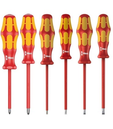 Wera 160i/6 VDE İzole Tornavida Set Raflı 6P 05006145001