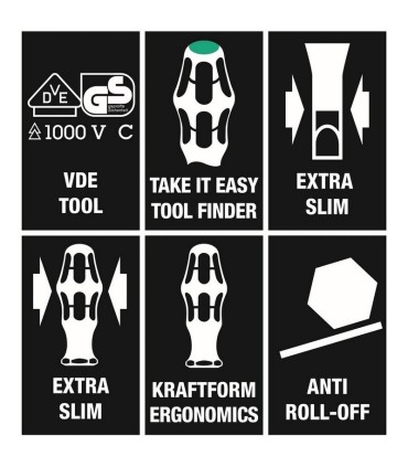 Wera 160iSS/7 VDE İzole Tornavida Set 7P 05135961001