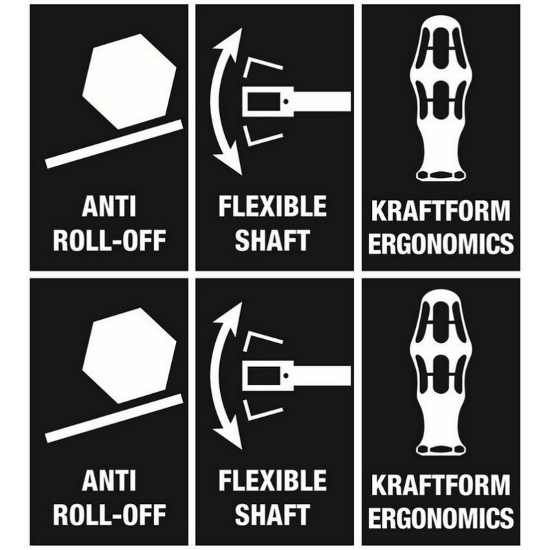 Wera 391 Esnek Şaftlı Lokmabaş Tornavida 6x167mm 05028148001