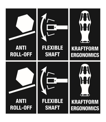 Wera 391 Esnek Şaftlı Lokmabaş Tornavida 8x167mm 05028152001