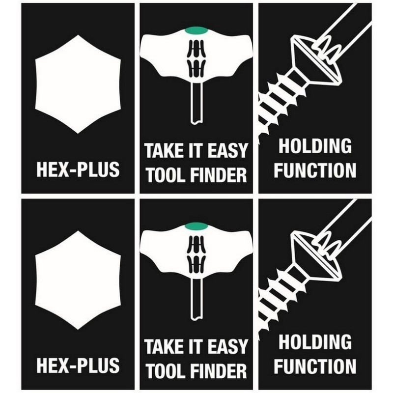 Wera 467/7 HF 2 Torx T Tornavida Set 7P 05023456001