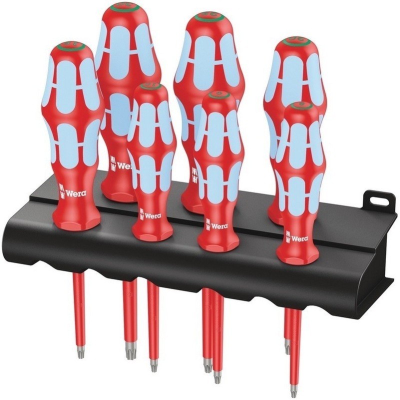 Wera 3167 i/7 VDE İzole Torx Tornavida Set Raflı 7P 05022767001