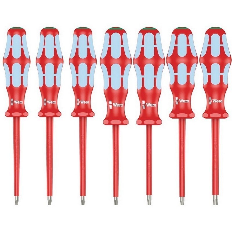 Wera 3167 i/7 VDE İzole Torx Tornavida Set Raflı 7P 05022767001