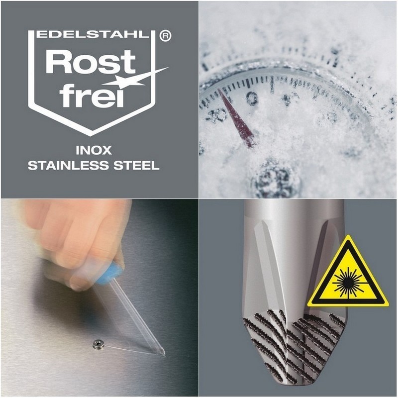 Wera 3334/6 Yıldız Düz Lasertip Tornavida Set 6P 05032060001