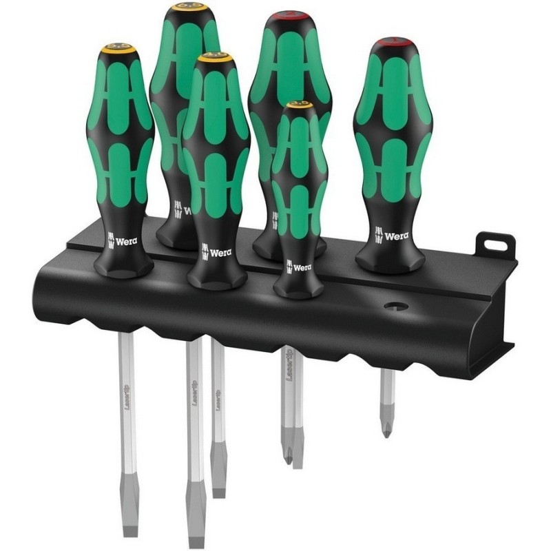 Wera 334 SK/6 Anahtar Destekli Yıldız Düz Tornavida Set 6P 05007680001