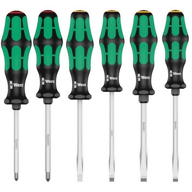 Wera 334 SK/6 Anahtar Destekli Yıldız Düz Tornavida Set 6P 05007680001