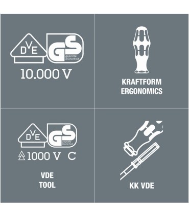 Wera 3817 VDE 9mm Geçmeli Uçlu Tornavida Sapı 05003991001