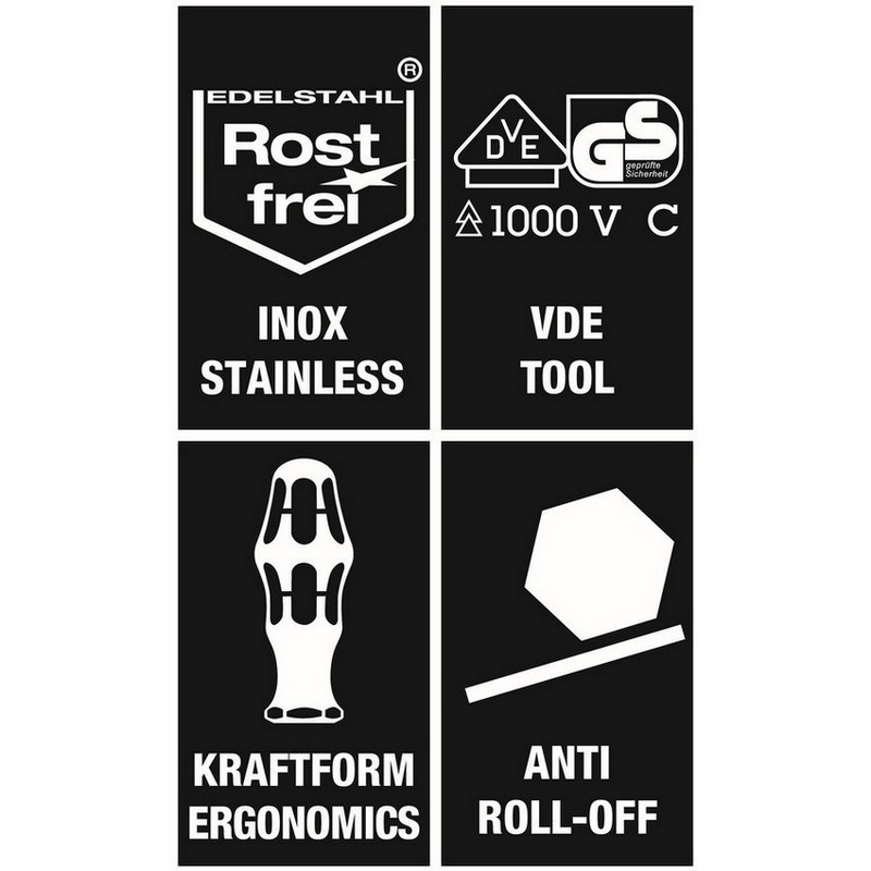 Wera 3817 VDE 9mm Geçmeli Uçlu Tornavida Sapı 05003991001