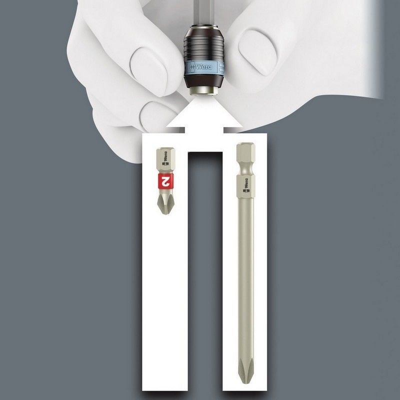 Wera 3816 R Rapidaptor Bits Tutuculu Tornavida 05051465001