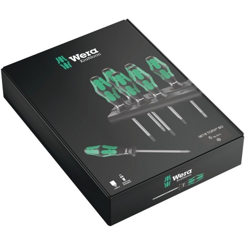 Wera 367/6 Delikli Torx BO Tornavida Set 6P 05138250001