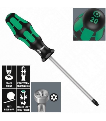Wera 367/6 Delikli Torx BO Tornavida Set 6P 05138250001