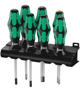 Wera 335/350/367/7 Düz Yıldız Pozidriv Torx Tornavida Set 7P 05320540001