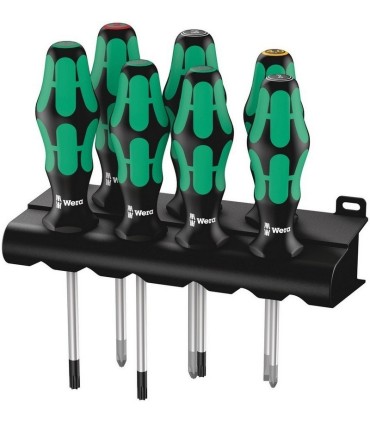 Wera 335/350/367/7 Düz Yıldız Pozidriv Torx Tornavida Set 7P 05320540001