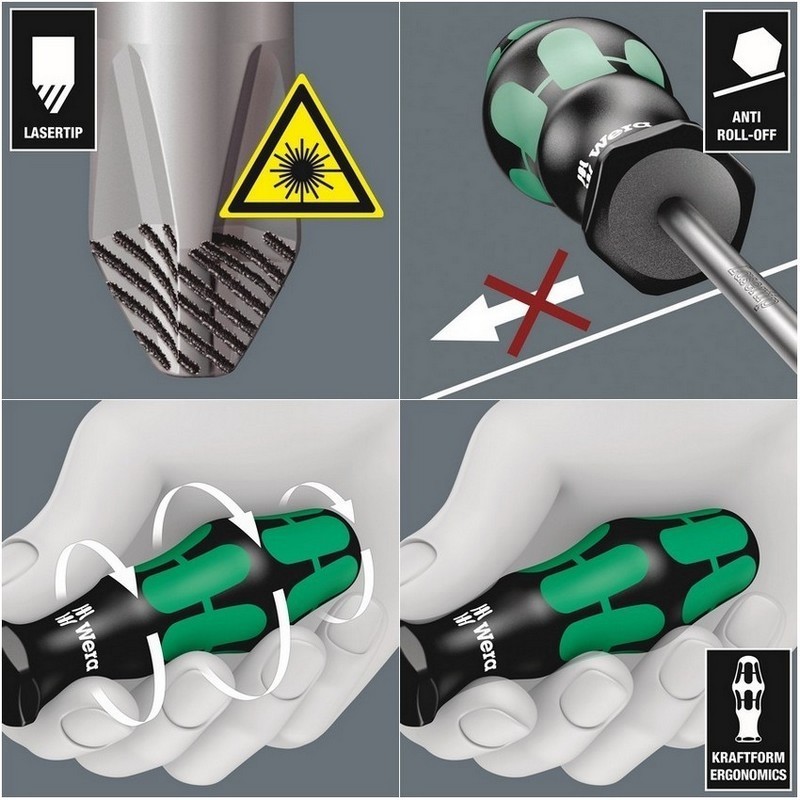 Wera Kraftform XXL3 Karışık Tornavida Set 11P 05347106001