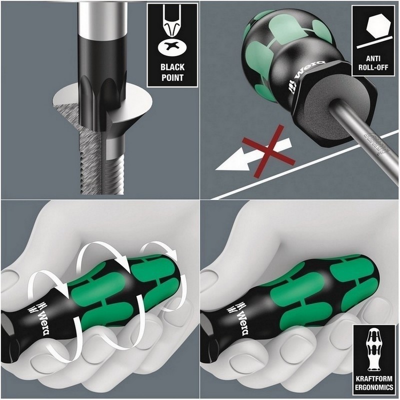 Wera Kraftform XXL3 Karışık Tornavida Set 11P 05347106001