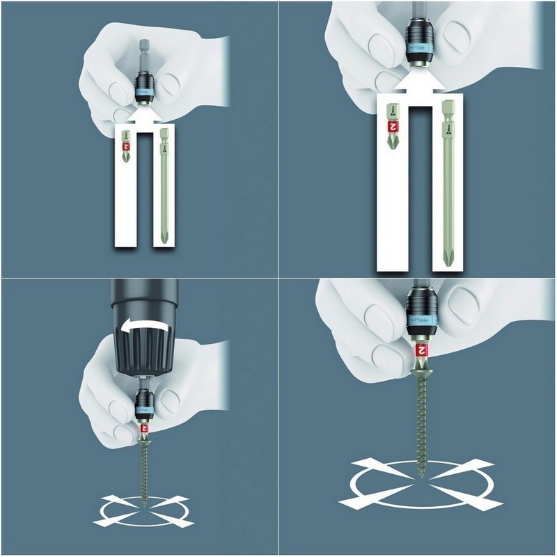 Wera 3888/4/1K SB Rapidaptor Bits Tutucu 50mm 05073616001