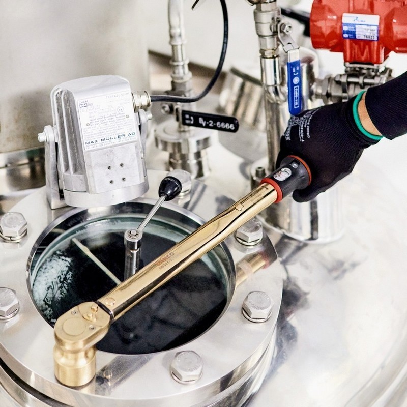 Bahco NS041-12-50 Kıvılcım Çıkarmaz 12-50Nm 3/8'' Cırcırlı Ayarlanabilir Tork Anahtarı