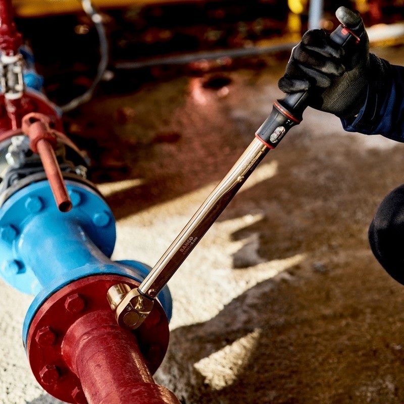 Bahco NS041-16-100 Kıvılcım Çıkarmaz 20-100Nm 1/2'' Cırcırlı Ayarlanabilir Tork Anahtarı