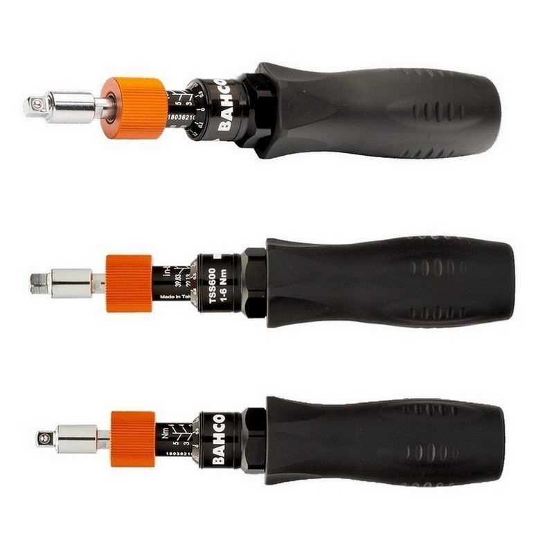 Bahco TSS600 1-6Nm Ayarlanabilir Torklu Tornavida 1/4" Kare Sürücü