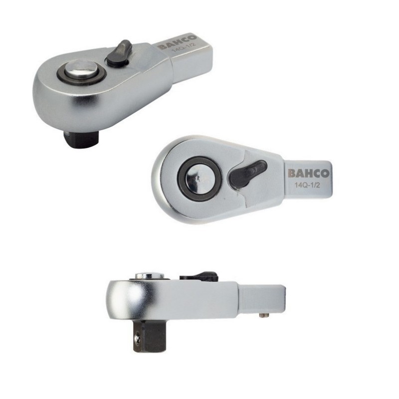 Bahco 9Q-1/2 Yön Mandallı Cırcır 9x12mm Tork Ucu 1/2" Bırakma Düğmeli