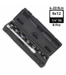 Netratek CTK-020 4-20Nm 1/4" Açıkağız Yıldız Tork Seti 10-13-17mm 8P