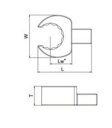 Netratek 7441-19W 19mm Açık Yıldız 9X12 Değiştirilebilir Tork Ucu
