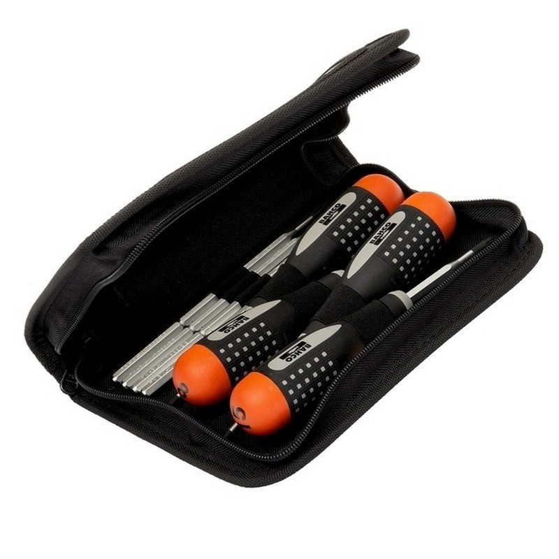 Bahco BE-6990-IPSET Sabit Torklu Tornavida Geçmeli Uçlu 8P