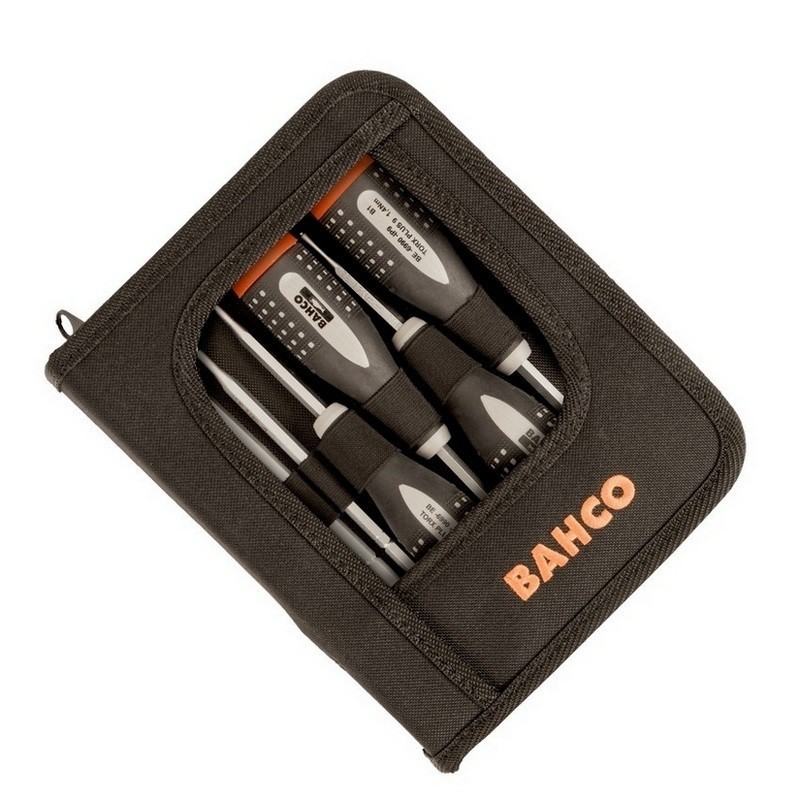 Bahco BE-6990-IPSET Sabit Torklu Tornavida Geçmeli Uçlu 8P