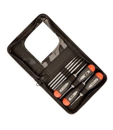 Bahco BE-6990-IPSET Sabit Torklu Tornavida Geçmeli Uçlu 8P