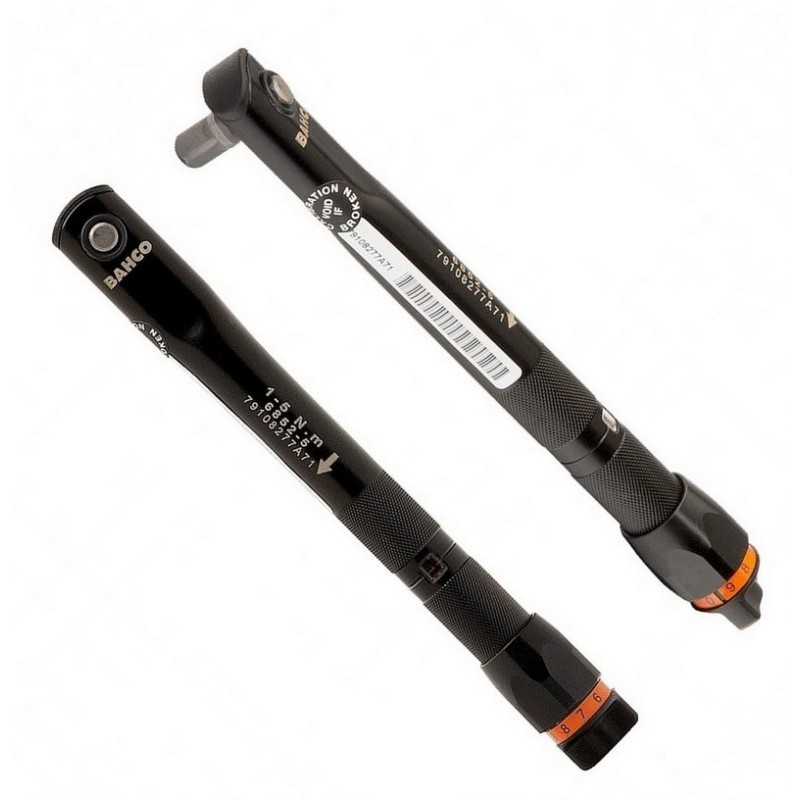 Bahco 6852-5/S17 1-5Nm Ayarlanabilir Tork Anahtarı Set 1/4" Bits Tutuculu 17P