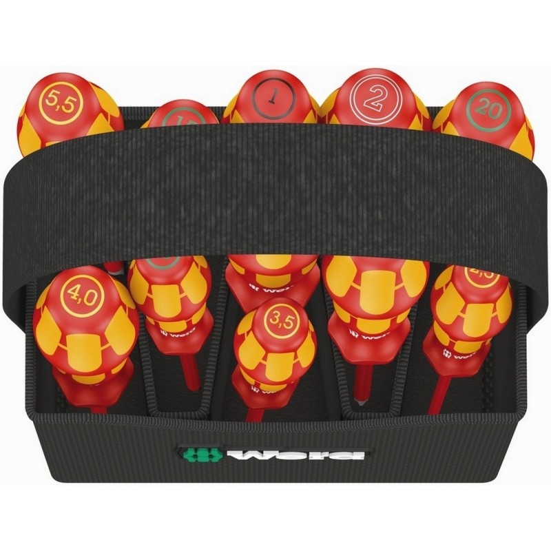 Wera Kraftform 2go 100 VDE Çantalı Tornavida Seti 11P 05004310001