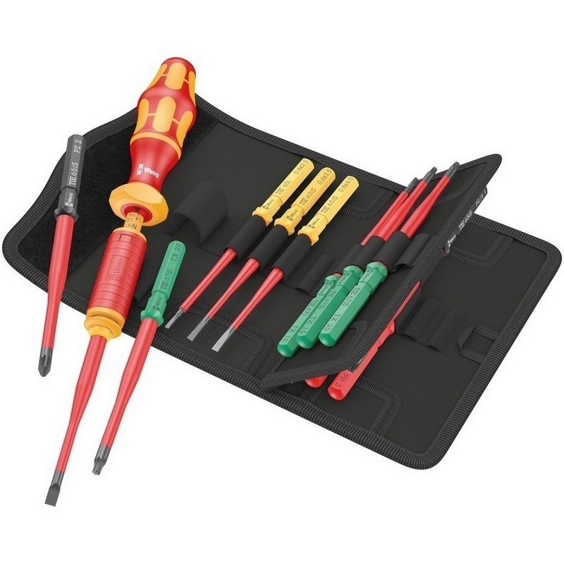 Wera VDE 15 Tool Finder  Ekstra İnce 1 Geçmeli Uçlu Torklu Tornavida 1.2-3Nm Set05006605001