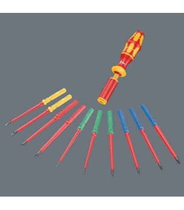 Wera VDE 15 Tool Finder Ekstra İnce 1 Geçmeli Uçlu Torklu Tornavida 1.2-3Nm Set 05006605001