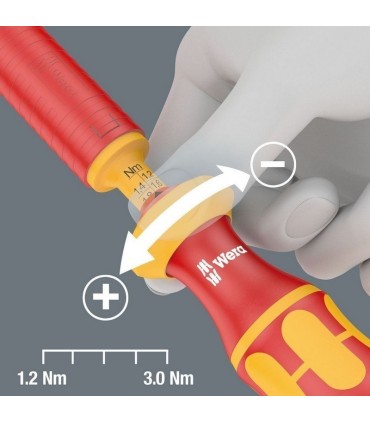 Wera VDE 15 Tool Finder Ekstra İnce 1 Geçmeli Uçlu Torklu Tornavida 1.2-3Nm Set 05006605001