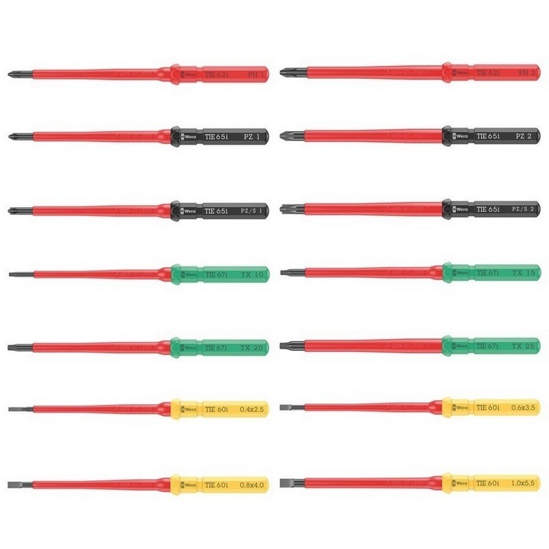 Wera KK VDE 16 Tool Finder Üniversal 1 Geçmeli Uçlu Tornavida Set 05006607001