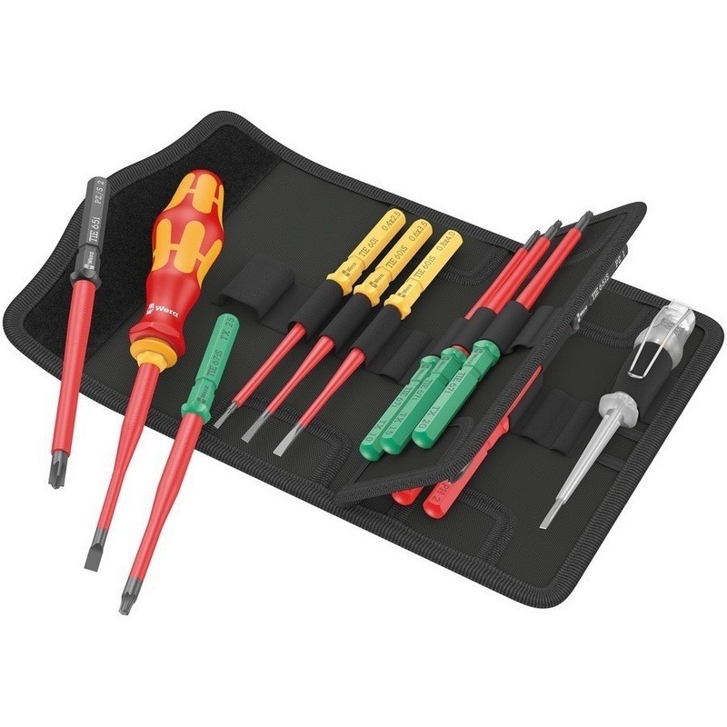 Wera KK VDE 16 Tool Finder Ekstra İnce 1 Geçmeli Uçlu Tornavida Set 05006608001